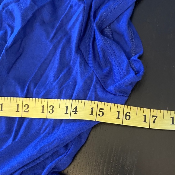 Elegant Blue V-Neck Dress - Picture 7 of 7